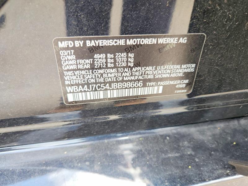 56157616 :رقم المزاد ، WBA4J7C54JBB98666 vin ، 2018 Bmw 440xi مزاد بيع