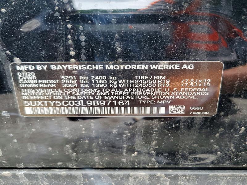 Продажа на аукционе авто 2020 Bmw X3, vin: 5UXTY5C03L9B97164, номер лота: 57058946