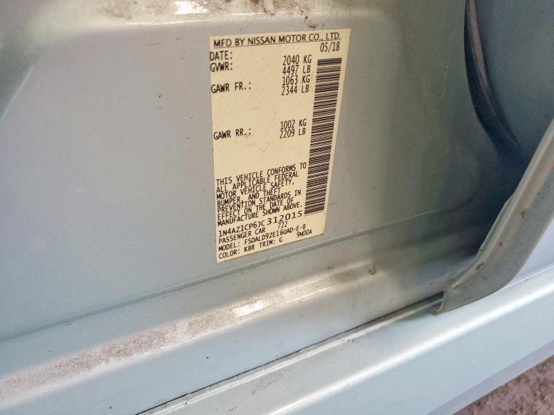 Aukcja sprzedaży 2018 Nissan Leaf, vin: 1N4AZ1CP6JC312015, numer aukcji: 56390736