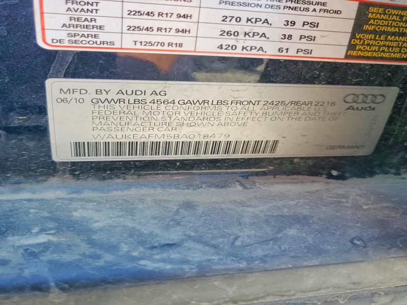 Продаж на аукціоні авто 2011 Audi A3, vin: WAUKEAFM5BA018479, номер лоту: 58833836