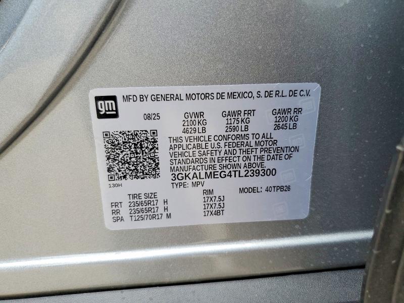 58046716 :رقم المزاد ، 3GKALMEG4TL239300 vin ، 2026 Gmc Terrain مزاد بيع