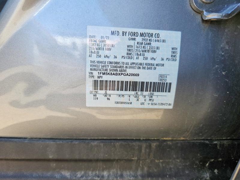 Продажа на аукционе авто 2023 Ford Explorer, vin: 1FM5K8ABXPGA20669, номер лота: 55815646