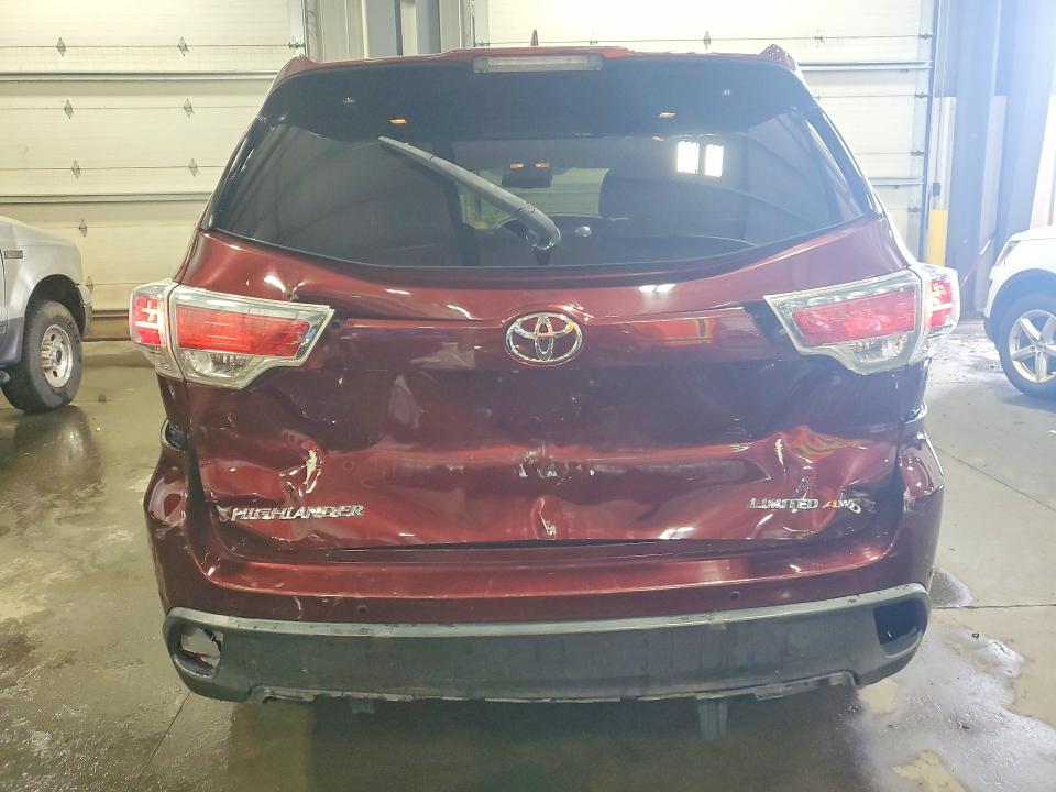 2015 Toyota Highlander მანქანა იყიდება აუქციონზე, vin: 5TDDKRFH3FS114450, აუქციონის ნომერი: 58549666