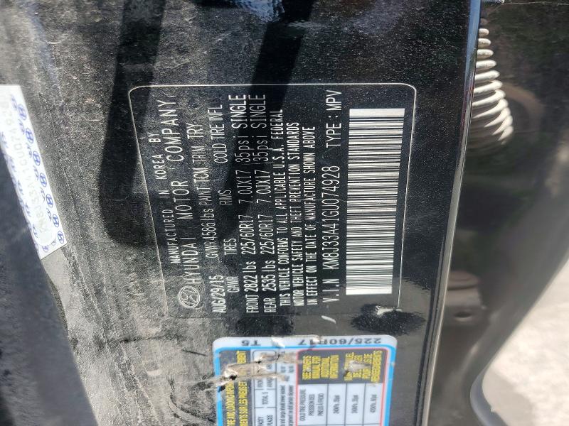 2016 Hyundai Tucson მანქანა იყიდება აუქციონზე, vin: KM8J33A41GU074928, აუქციონის ნომერი: 59289186