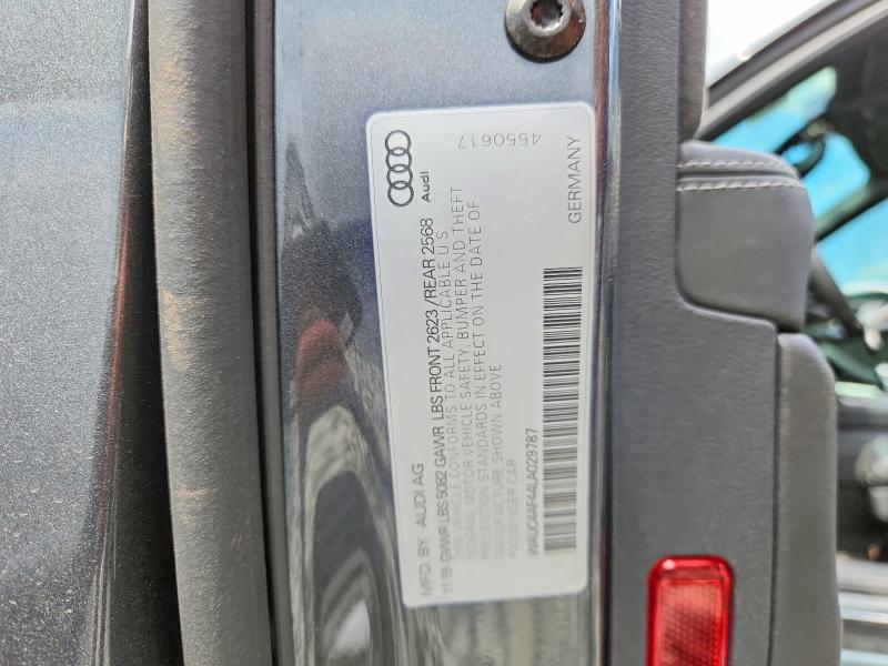 Продаж на аукціоні авто 2020 Audi S4, vin: WAUC4AF44LA029787, номер лоту: 55697926