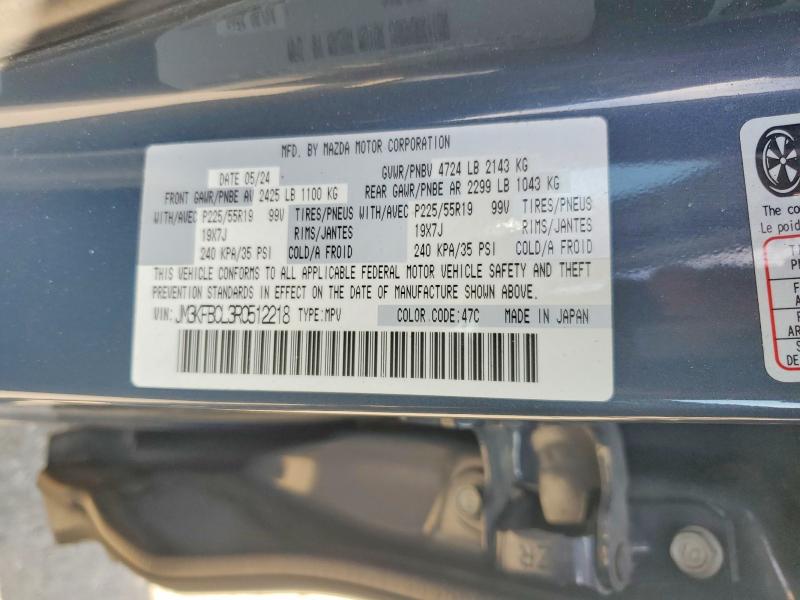 58028576 :رقم المزاد ، JM3KFBCL3R0512218 vin ، 2024 Mazda Cx-5 مزاد بيع