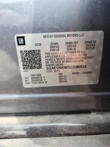 58062306 :رقم المزاد ، 5GAEVAKW3JJ186614 vin ، 2018 Buick Enclave مزاد بيع