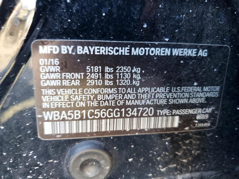 58486786 :رقم المزاد ، WBA5B1C56GG134720 vin ، 2016 Bmw 535 مزاد بيع