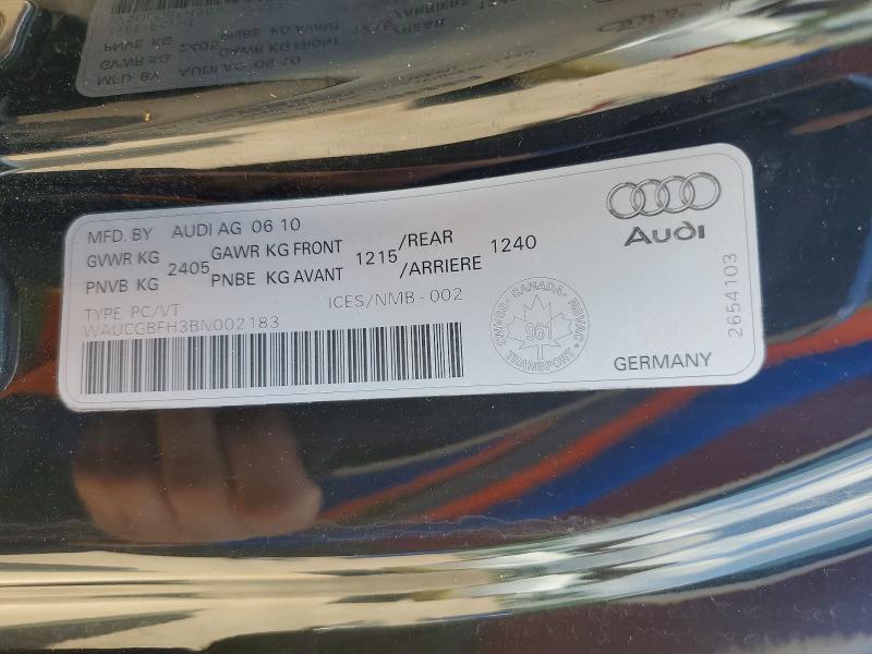 Aukcja sprzedaży 2011 Audi S5, vin: WAUCGBFH3BN002183, numer aukcji: 58981666