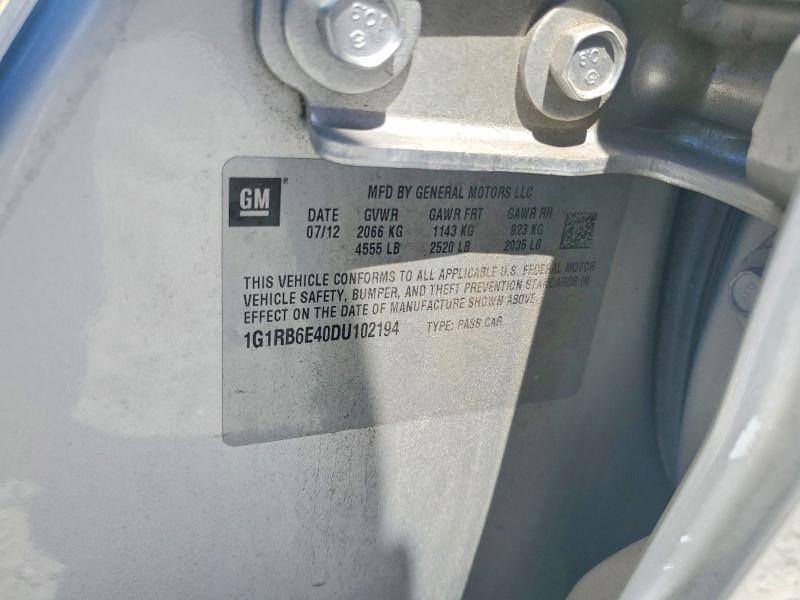 Продажа на аукционе авто 2013 Chevrolet Volt, vin: 1G1RB6E40DU102194, номер лота: 55808176