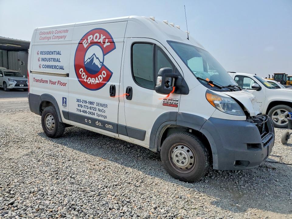 58549476 :رقم المزاد ، 3C6TRVBGXKE533260 vin ، 2019 Ram Promaster 1500 مزاد بيع