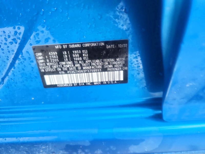Aukcja sprzedaży 2023 Subaru Impreza, vin: 4S3GTAB62P3708093, numer aukcji: 56789776