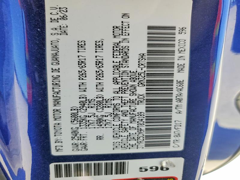 Продаж на аукціоні авто 2023 Toyota Tacoma, vin: 3TYRZ5CN9PT034189, номер лоту: 58416306