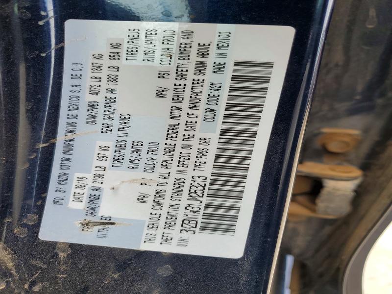 Auction sale of the 2018 Mazda 3, vin: 3MZBN1W31JM253213, lot number: 52916166