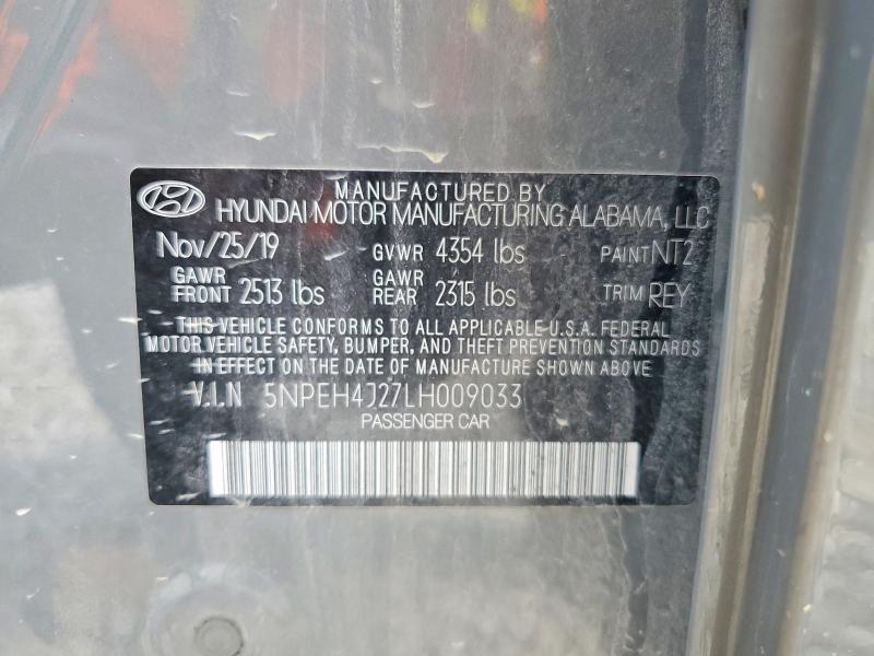 Продажа на аукционе авто 2020 Hyundai Sonata, vin: 5NPEH4J27LH009033, номер лота: 56236936