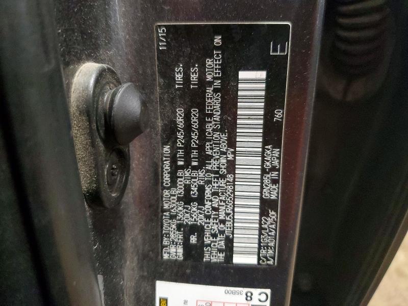 Aukcja sprzedaży 2016 Toyota 4runner, vin: JTEBU5JR6G5298148, numer aukcji: 57236926