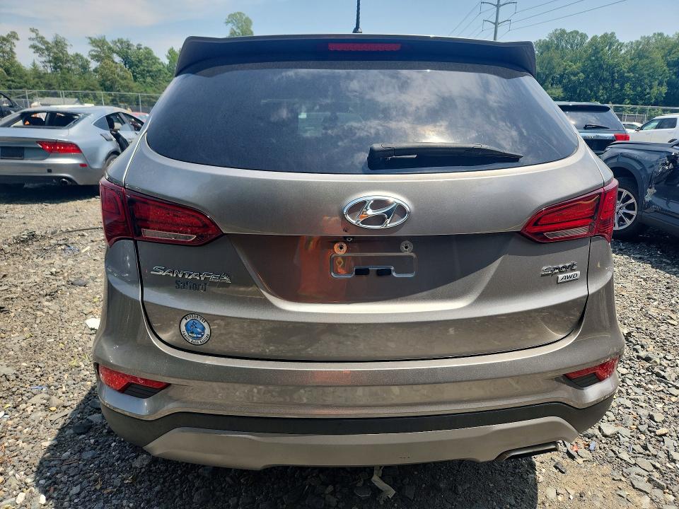 58965286 :رقم المزاد ، 5XYZTDLB4JG533936 vin ، 2018 Hyundai Santa Fe Sport مزاد بيع