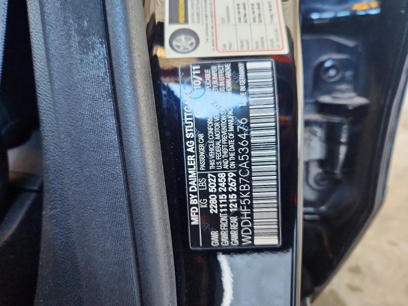 Aukcja sprzedaży 2012 Mercedes-benz E, vin: WDDHF5KB7CA536476, numer aukcji: 58458586