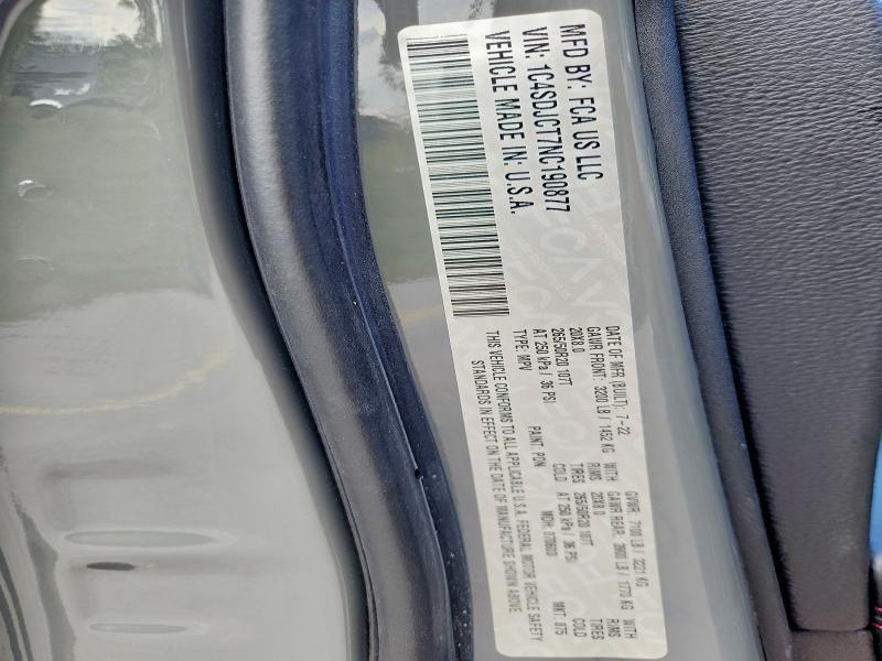 Aukcja sprzedaży 2022 Dodge Durango, vin: 1C4SDJCT7NC190877, numer aukcji: 58469706