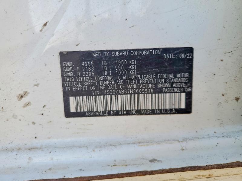 Продажа на аукционе авто 2022 Subaru Impreza, vin: 4S3GKAB67N3609916, номер лота: 55394056