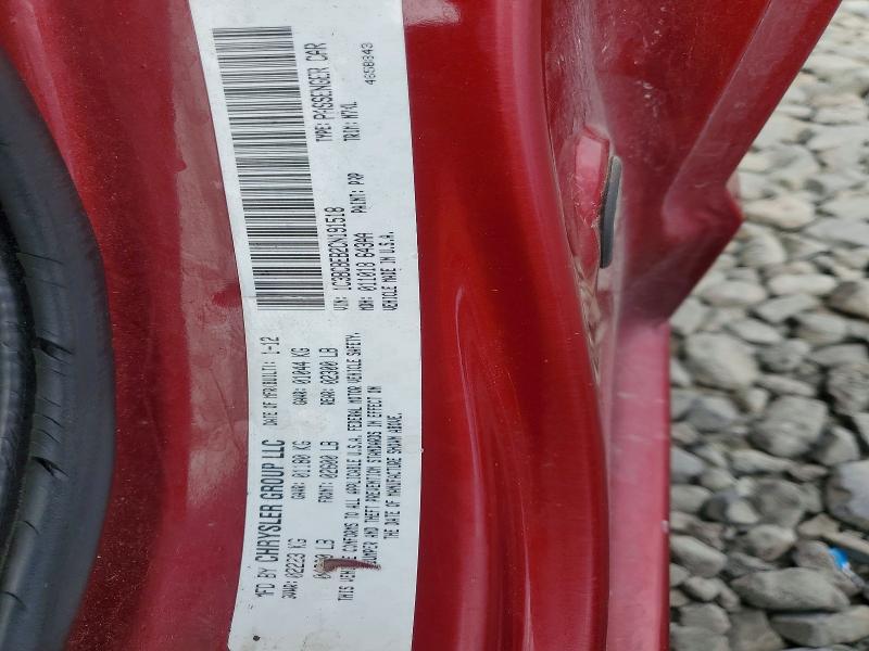 Продажа на аукционе авто 2012 Chrysler 200, vin: 1C3BCBEB2CN191518, номер лота: 56522146