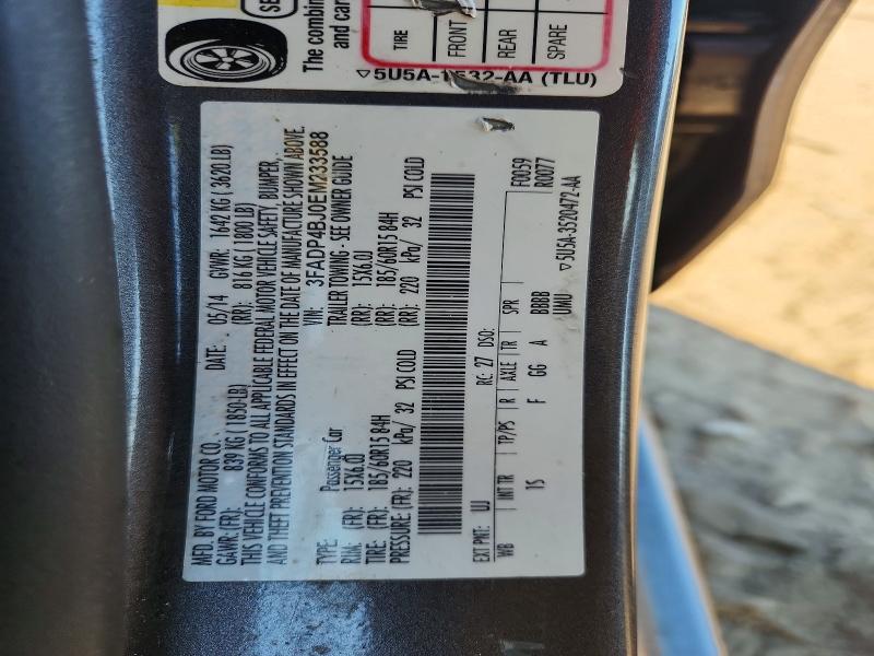 Aukcja sprzedaży 2014 Ford Fiesta, vin: 3FADP4BJ0EM233588, numer aukcji: 55147006
