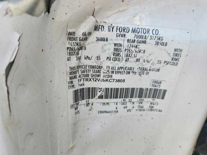 Aukcja sprzedaży 2009 Ford F150, vin: 1FTRX12V89KC73805, numer aukcji: 57256076