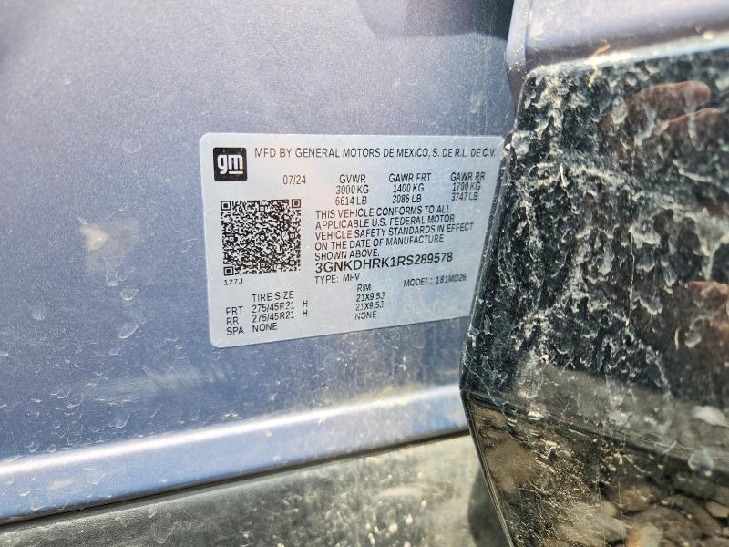 58101046 :رقم المزاد ، 3GNKDHRK1RS289578 vin ، 2024 Chevrolet Blazer مزاد بيع