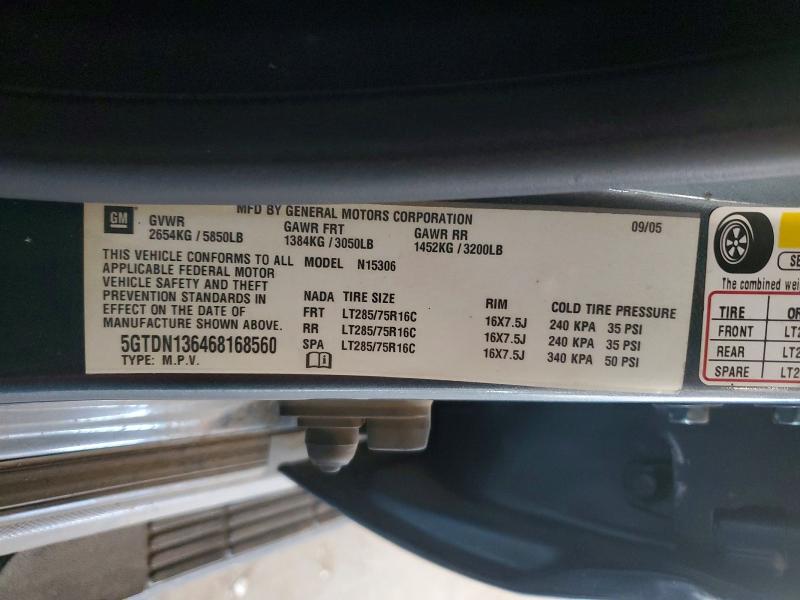 Продаж на аукціоні авто 2006 Hummer H3, vin: 5GTDN136468168560, номер лоту: 57851726