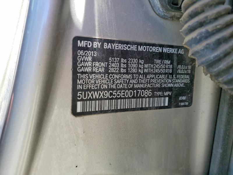 2014 Bmw X3 მანქანა იყიდება აუქციონზე, vin: 5UXWX9C55E0D17086, აუქციონის ნომერი: 56619486