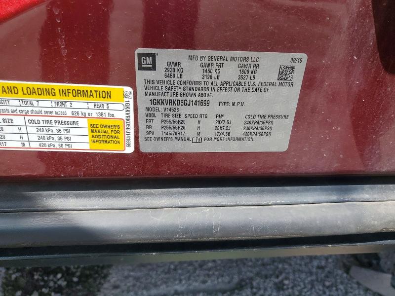 Продаж на аукціоні авто 2016 Gmc Acadia, vin: 1GKKVRKD5GJ141699, номер лоту: 56934256