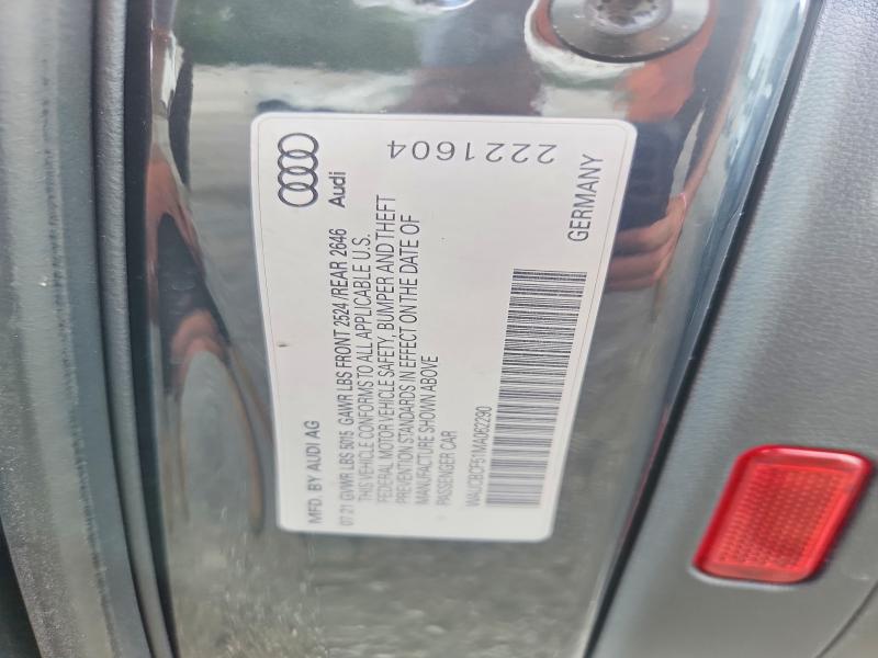 2021 Audi A5 მანქანა იყიდება აუქციონზე, vin: WAUCBCF51MA062290, აუქციონის ნომერი: 58570076