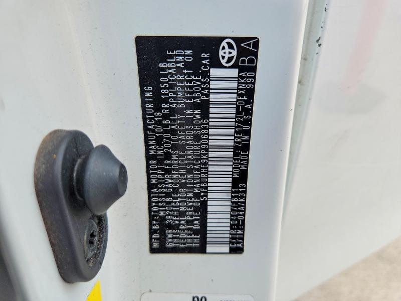 2019 Toyota Corolla მანქანა იყიდება აუქციონზე, vin: 5YFBURHE9KP906836, აუქციონის ნომერი: 56054016