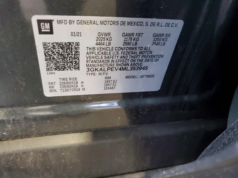 Продажа на аукционе авто 2021 Gmc Terrain, vin: 3GKALPEV4ML353945, номер лота: 56662816