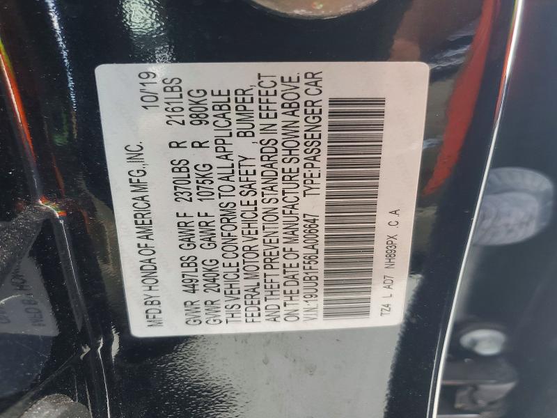 Aukcja sprzedaży 2020 Acura Tlx, vin: 19UUB1F56LA006647, numer aukcji: 85619475