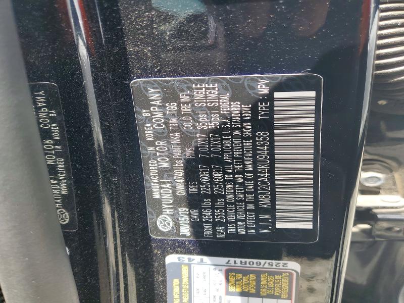 Aukcja sprzedaży 2019 Hyundai Tucson, vin: KM8J2CA44KU944358, numer aukcji: 56587706