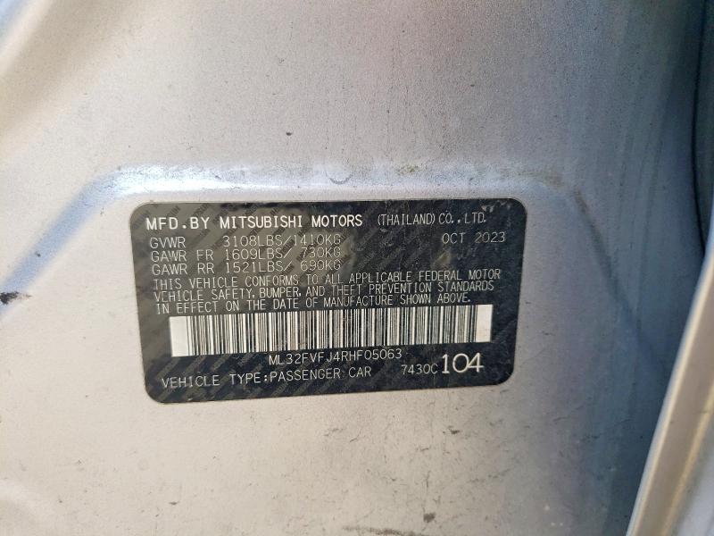 Продаж на аукціоні авто 2024 Mitsubishi Mirage, vin: ML32FVFJ4RHF05063, номер лоту: 56302656
