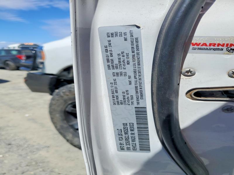 Продажа на аукционе авто 2021 Ram 2500, vin: 3C6UR5CL1MG525183, номер лота: 58833246