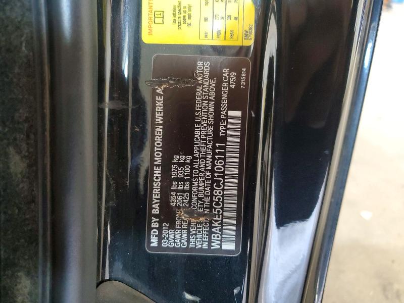 2012 Bmw 328 მანქანა იყიდება აუქციონზე, vin: WBAKE5C58CJ106111, აუქციონის ნომერი: 55444806