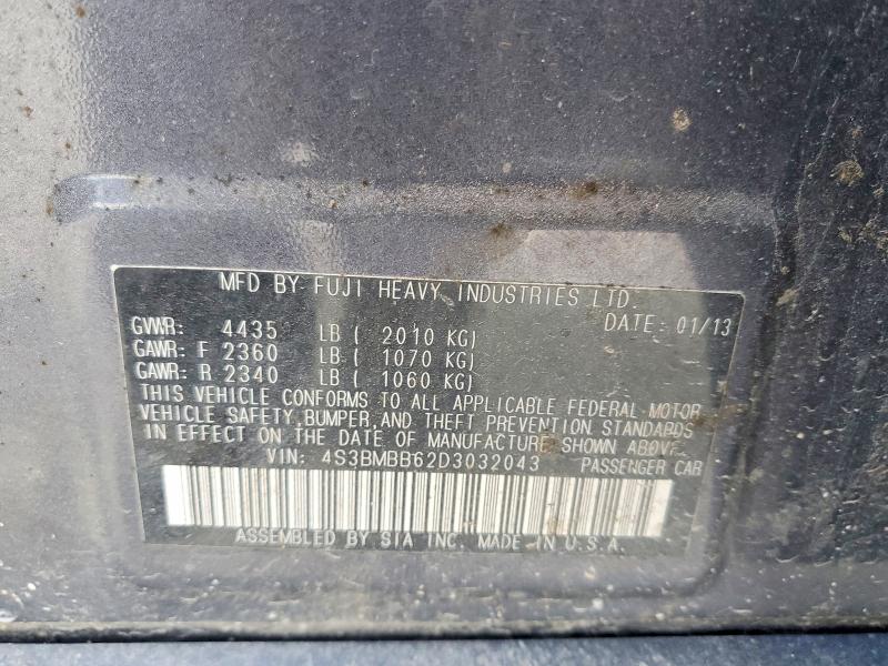Продаж на аукціоні авто 2013 Subaru Legacy, vin: 4S3BMBB62D3032043, номер лоту: 56815436