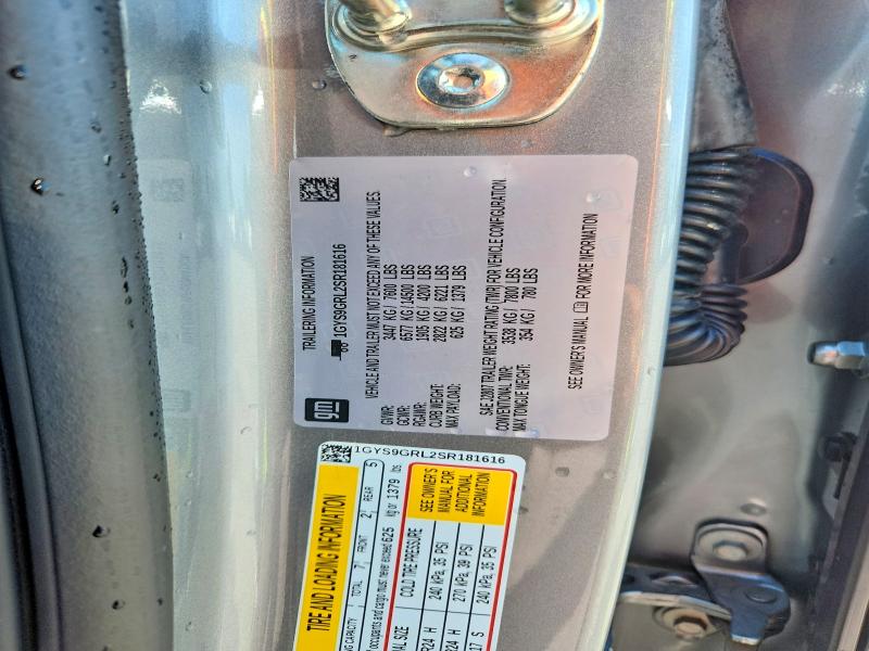 Aukcja sprzedaży 2025 Cadillac Escalade, vin: 1GYS9GRL2SR181616, numer aukcji: 55388276