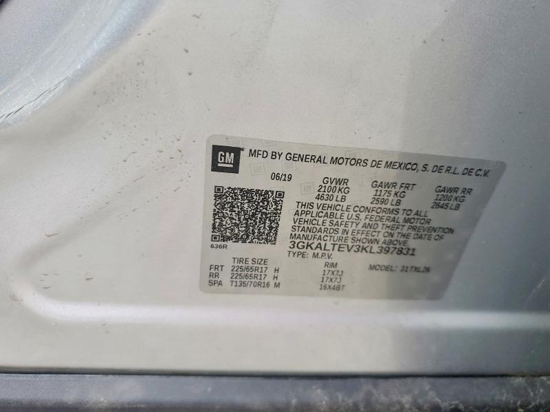 58192566 :رقم المزاد ، 3GKALTEV3KL397831 vin ، 2019 Gmc Terrain مزاد بيع