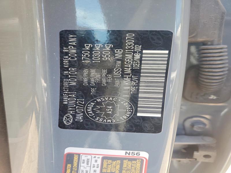 Продажа на аукционе авто 2021 Hyundai Elantra, vin: KMHLM4AG6MU133070, номер лота: 54910126