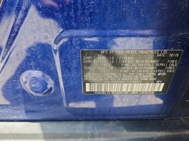 55510966 :رقم المزاد ، 4S4BSBDC7G3246003 vin ، 2016 Subaru Outback مزاد بيع