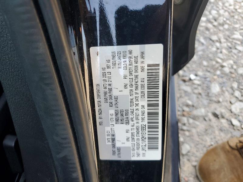 2021 Mazda 6 მანქანა იყიდება აუქციონზე, vin: JM1GL1VM2M1616662, აუქციონის ნომერი: 55607176