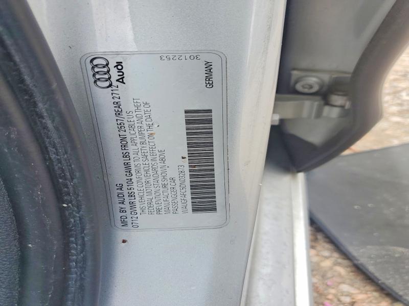 2013 Audi A6 მანქანა იყიდება აუქციონზე, vin: WAUGFAFC5DN032873, აუქციონის ნომერი: 58045436