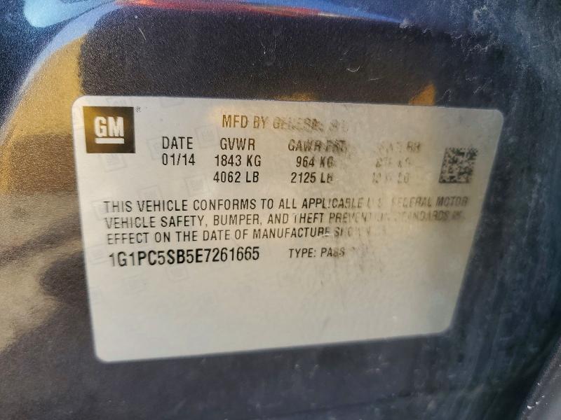 Продаж на аукціоні авто 2014 Chevrolet Cruze, vin: 1G1PC5SB5E7261665, номер лоту: 55356006