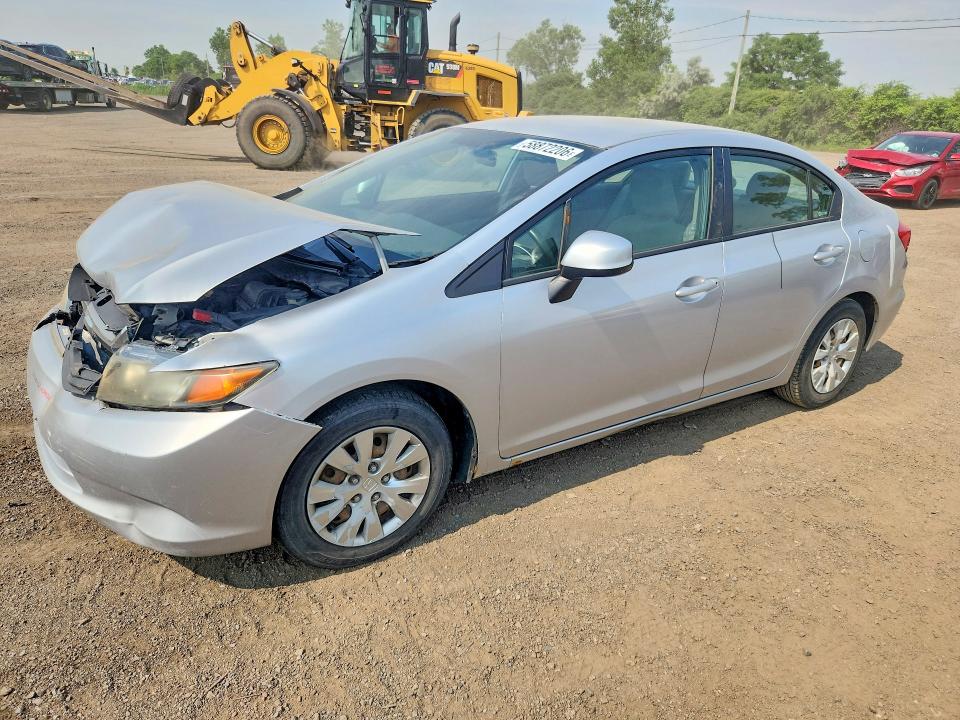 Продажа на аукционе авто 2012 Honda Civic, vin: 2HGFB2F4XCH119329, номер лота: 58872206