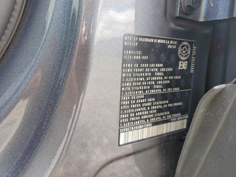 Aukcja sprzedaży 2025 Volkswagen Taos, vin: 3VV8C7B20SM072089, numer aukcji: 57411776