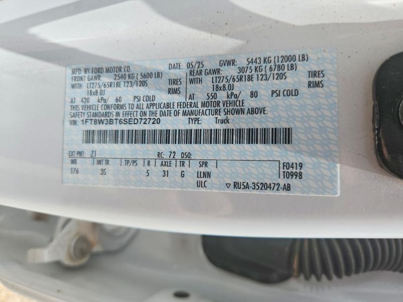 Продажа на аукционе авто 2025 Ford F350, vin: 1FT8W3BT6SED72720, номер лота: 54961826